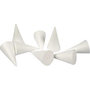Kegels, wit, H: 11 cm, d 5,5 cm, 50 stuk/ 1 doos