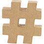 Teken, #, H: 10 cm, dikte 1,7 cm, 1 stuk
