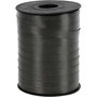 Cadeaulint, zwart, B: 10 mm, glossy, 250 m/ 1 rol