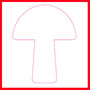 Ponsen set, champignon, afm 25+50+75 mm, 3 stuk/ 1 doos