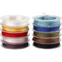 Polyester koord, diverse kleuren, dikte 1 mm, 10x50 m/ 1 doos