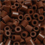 Strijkkralen, chocolate (32249), afm 5x5 mm, gatgrootte 2,5 mm, medium, 1100 stuk/ 1 doos