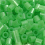 Strijkkralen, groen parelmoer (32240), afm 5x5 mm, gatgrootte 2,5 mm, medium, 1100 stuk/ 1 doos