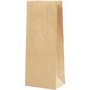 Papieren zakken, bruin, afm 9x6,5x22,5 cm, 50 gr, 100 stuk/ 1 doos