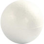 Ballen, wit, d 7 cm, 5 stuk/ 1 doos