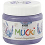Mucki Vingerverf, metallic paars, 150 ml/ 1 Doosje