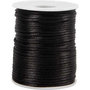 Satijnkoord, zwart, dikte 2 mm, 50 m/ 1 rol