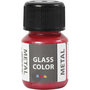 Glasverf - Porseleinverf - rood - Glass Color Metal - 30ml