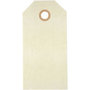 Cadeaulabels, crème, afm 5x10 cm, 250 gr, 1000 stuk/ 1 doos