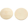 Houten knopen, d 40 mm, dikte 5,2 mm, 100 stuk/ 1 doos