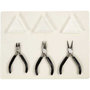 Basis gereedschap voor sieraden maken, L: 10+11+12 cm, 1 set