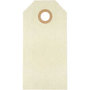 Cadeaulabels, crème, afm 4x8 cm, 250 gr, 1000 stuk/ 1 doos