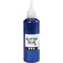 Glitterlijm, donkerblauw, 118 ml/ 1 fles
