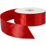 Satijnlint, rood, B: 38 mm, 50 m/ 1 rol