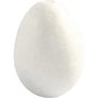 Eieren, wit, H: 6 cm, 5 stuk/ 1 doos