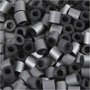 Strijkkralen, zilver (32262), afm 5x5 mm, gatgrootte 2,5 mm, medium, 6000 stuk/ 1 doos