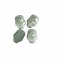 Mini stenen van glas, zilver, afm 0,6-0,8+1,5-2+3 mm, 3x45 gr/ 1 doos