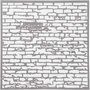 Sjabloon, stenen muur, afm 30,5x30,5 cm, dikte 0,31 mm, 1 vel