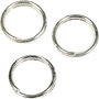 Splitring, verzilverd, d 5 mm, 300 stuk/ 1 doos