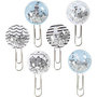 Shaker clips, zwart, blauw, grijs, wit, L: 49 mm, d 25 mm, 6 stuk/ 1 doos
