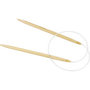 Rond Breinaalden - Flexibele Breinaalden - Bamboe - Dikte: 6,5mm - Lengte: 60cm - Creotime - 1 Stuk