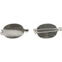 Brochespeld, verzilverd, afm 20x15 mm, 5 stuk/ 1 doos