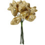 Kunst sterren, goud, d 25 mm, 12 stuk/ 1 doos