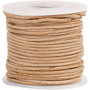 Leerkoord, naturel, dikte 1 mm, 10 m/ 1 rol