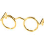 Bril, goud, B: 25 mm, 10 stuk/ 1 doos