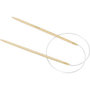 Rond Breinaalden - Flexibele Breinaalden - Bamboe - Dikte: 4,5mm - Lengte: 60cm - Creotime - 1 Stuk