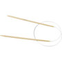 Rond Breinaalden - Flexibele Breinaalden - Bamboe - Afm 4cm - Lengte: 60 cm - Creotime - 1 Stuk