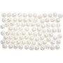 Kralen - Parels - Imitatie - Parelmoer - Sieraden maken - Parelmoerkleurige Kraaltjes - Diameter: 4mm - Gatgrootte: 0,7mm - Creotime - 150 stuks