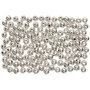 Kralen - Parels - Imitatie - Zilver - Sieraden maken - Zilverkleurige Kraaltjes - Diameter: 3mm - Gatgrootte: 0,7mm - Creotime - 150 stuks