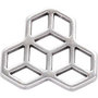 Sieraden hanger, verzilverd, d 30 mm, 1 stuk