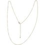 Ketting, verguld, L: 80 cm, d 1 mm, 1 stuk