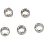 Knijpkralen, verzilverd, d 2,5 mm, 100 stuk/ 1 doos