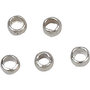 Knijpkralen, verzilverd, d 2 mm, 100 stuk/ 1 doos