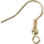 Franse Oorbelhaken - Oorhaken- DIY - Zelf Maken - Verguld - Lengte: 18mm - Creotime - 10 Stuks