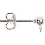 Oorsteker, verzilverd, L: 13 mm, 10 stuk/ 1 doos