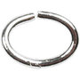 Ring, ovaal, verzilverd, dikte 1 mm, 40 stuk/ 1 doos
