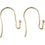 Franse Oorbelhaken - Oorhaken- DIY - Zelf Maken - Verguld - Lengte: 21mm - Dikte: 0,7mm - Creotime - 6 Stuks