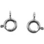 Veringsluiting, sterling zilver, d 6 mm, 10 stuk/ 1 doos
