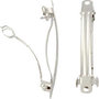 Sierspeld, verzilverd, L: 6 cm, 20 stuk/ 1 doos