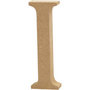 Houten letter I MDF 13 cm