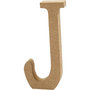 Houten letter J MDF 13 cm