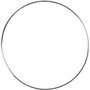 Metalen draadring, zilver, d 7 cm, dikte 1,5 mm, 10 stuk/ 1 doos