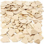 Mozaiek, afm 18-30 mm, dikte 2 mm, 60 stuk/ 1 doos