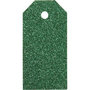 Cadeaulabels, groen, afm 5x10 cm, glitter, 300 gr, 15 stuk/ 1 doos
