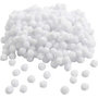 Pom-poms, wit, d 10 mm, 450 stuk/ 1 doos