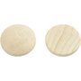 Houten knopen, d 25 mm, dikte 5 mm, 15 stuk/ 1 doos